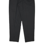 QUATTRO Womens Black Relaxed Tapered Trousers W28 L29 Tailored Polyester Blend