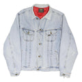 LEE Mens Blue Denim Jacket XL Cotton Blend Button Closure Casual Streetwear