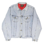 LEE Mens Blue Denim Jacket XL Cotton Blend Button Closure Casual Streetwear