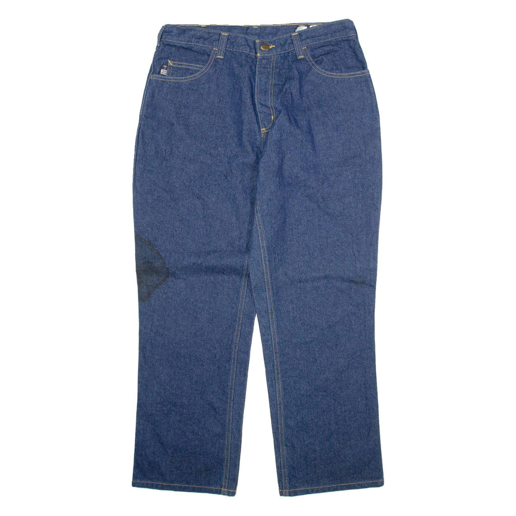 CARHARTT Mens Jeans Blue Regular Straight W32 L29