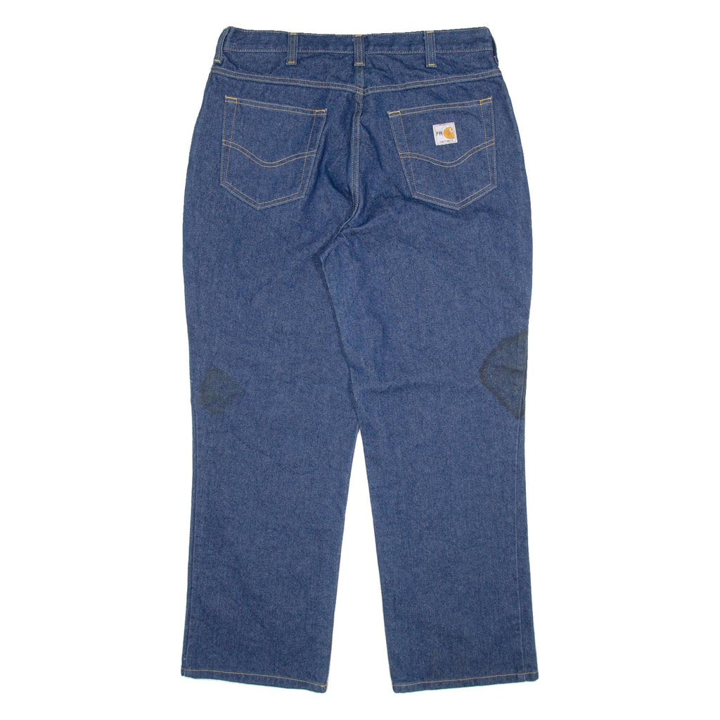 CARHARTT Mens Jeans Blue Regular Straight W32 L29