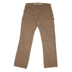 DICKIES Mens Regular Fit Straight Leg Cotton Blend Brown W30 L32 Workwear Jeans