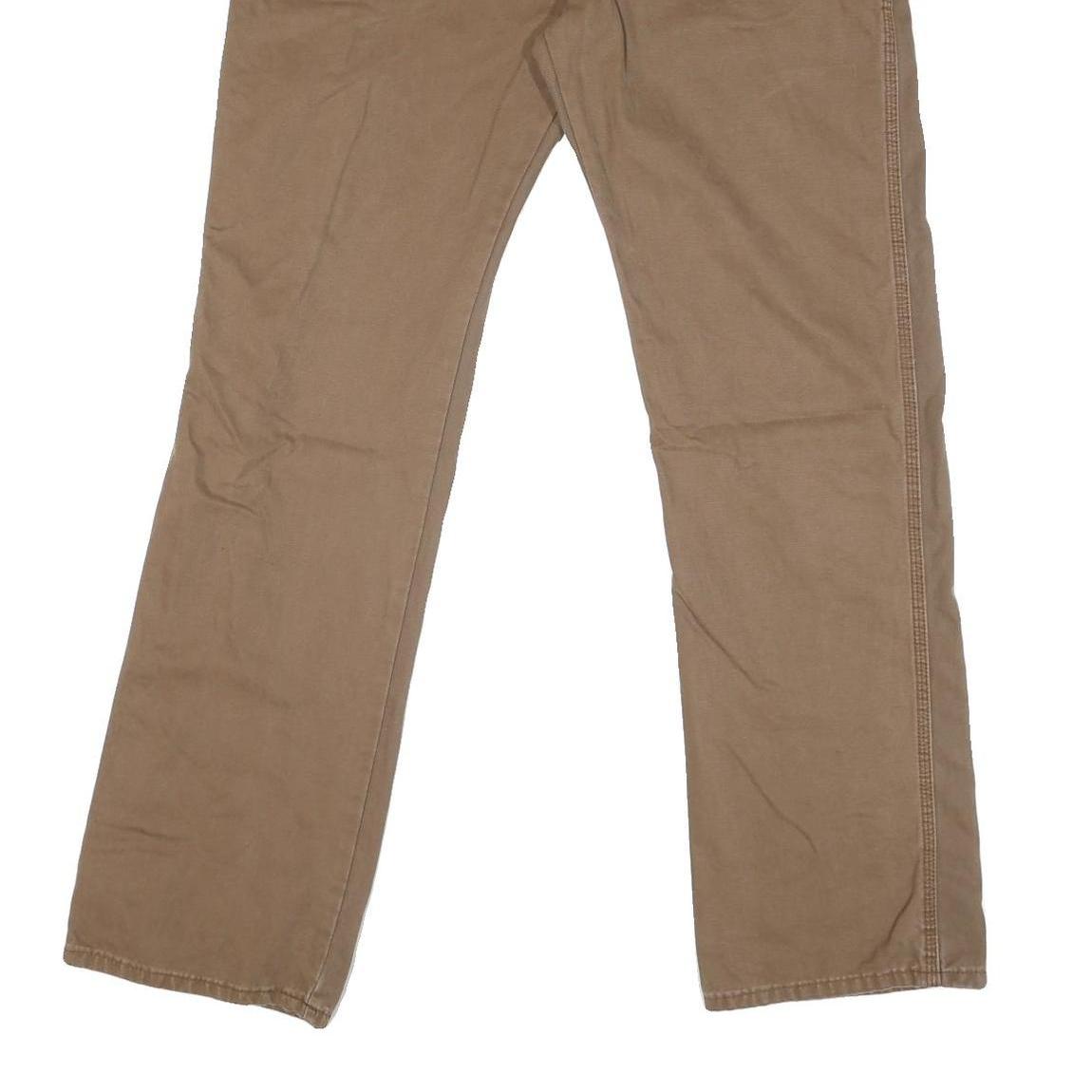 DICKIES Mens Regular Fit Straight Leg Cotton Blend Brown W30 L32 Workwear Jeans