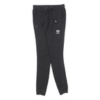 ADIDAS Womens Joggers Black Slim Tapered UK 6 W26 L28 Casual Sportswear