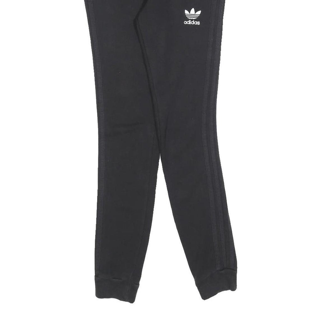 ADIDAS Womens Joggers Black Slim Tapered UK 6 W26 L28 Casual Sportswear