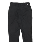 LEVI'S Womens Black Slim Drawstring Cotton Blend Trousers W23 L25 Casual