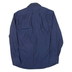 KENZO Comfort Fit Mens Plain Shirt Blue Long Sleeve S