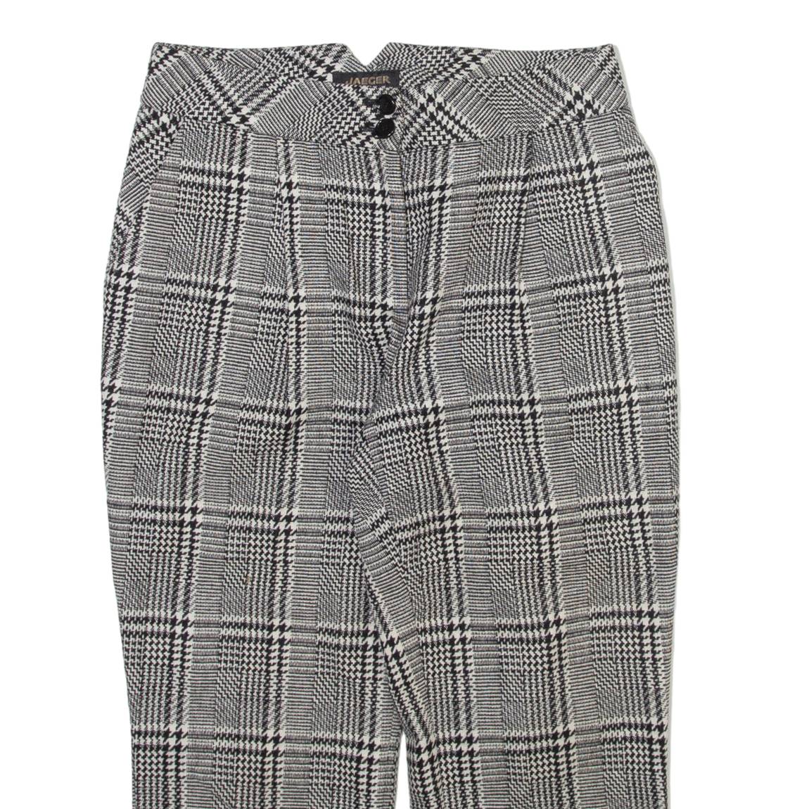 JAEGER Womens Trousers Grey Regular Straight Wool W30 L22