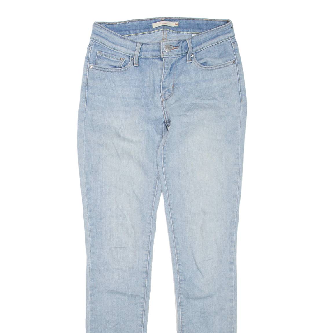 LEVI'S 711 Womens Jeans Blue Regular Skinny W26 L33