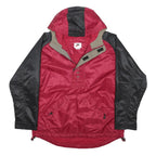 NIKE Mens Red & Black Outdoor Jacket M Polyester Blend Plain Sportswear