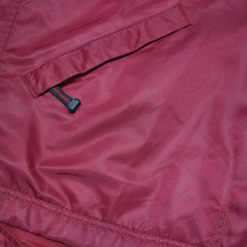 NIKE Mens Red & Black Outdoor Jacket M Polyester Blend Plain Sportswear