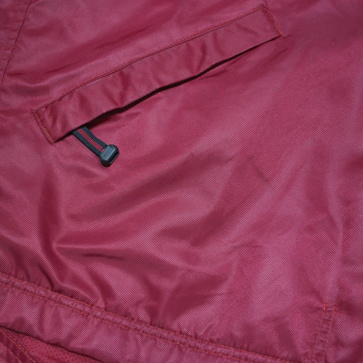 NIKE Mens Red & Black Outdoor Jacket M Polyester Blend Plain Sportswear