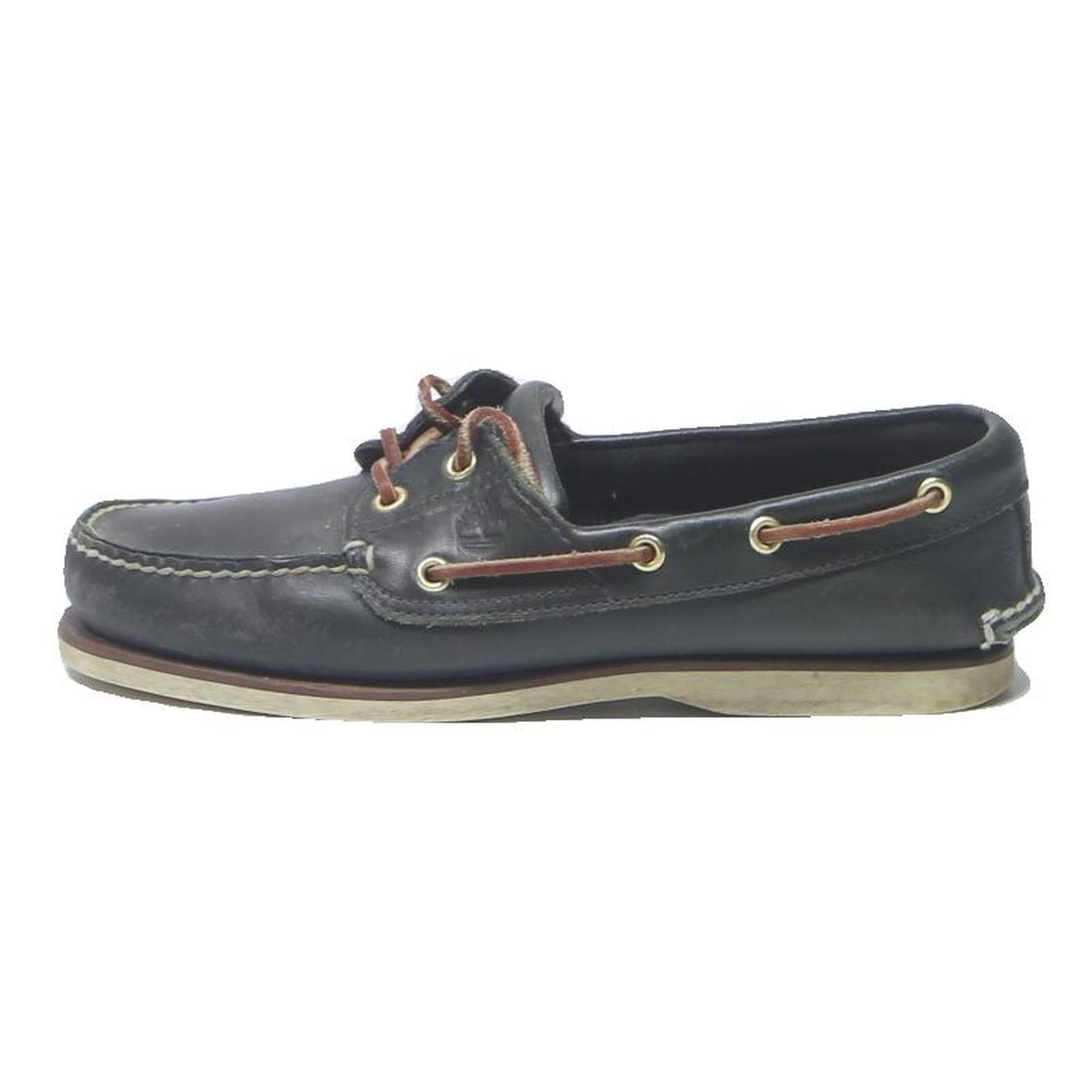 TIMBERLAND Mens Boat Shoes Loafers Leather UK 8 Casual Classic Design