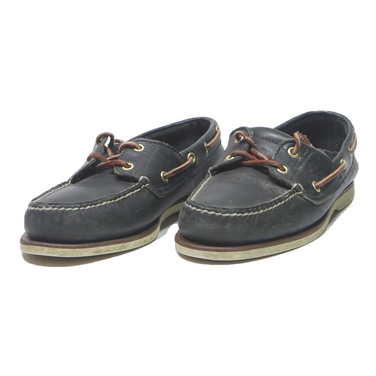 TIMBERLAND Mens Boat Shoes Loafers Leather UK 8 Casual Classic Design