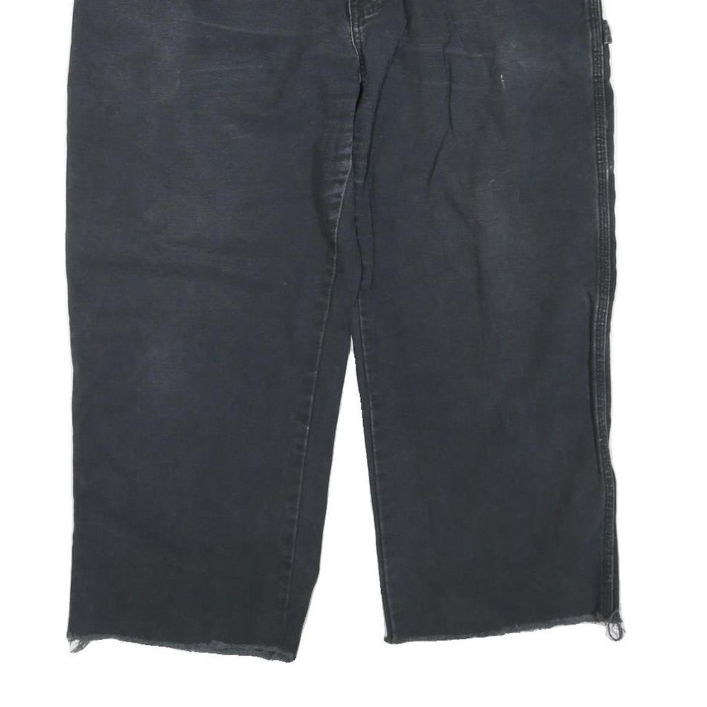 DICKIES Mens Cotton Blend Black Regular Fit Straight Leg Trousers W40 L23