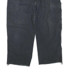 DICKIES Mens Cotton Blend Black Regular Fit Straight Leg Trousers W40 L23