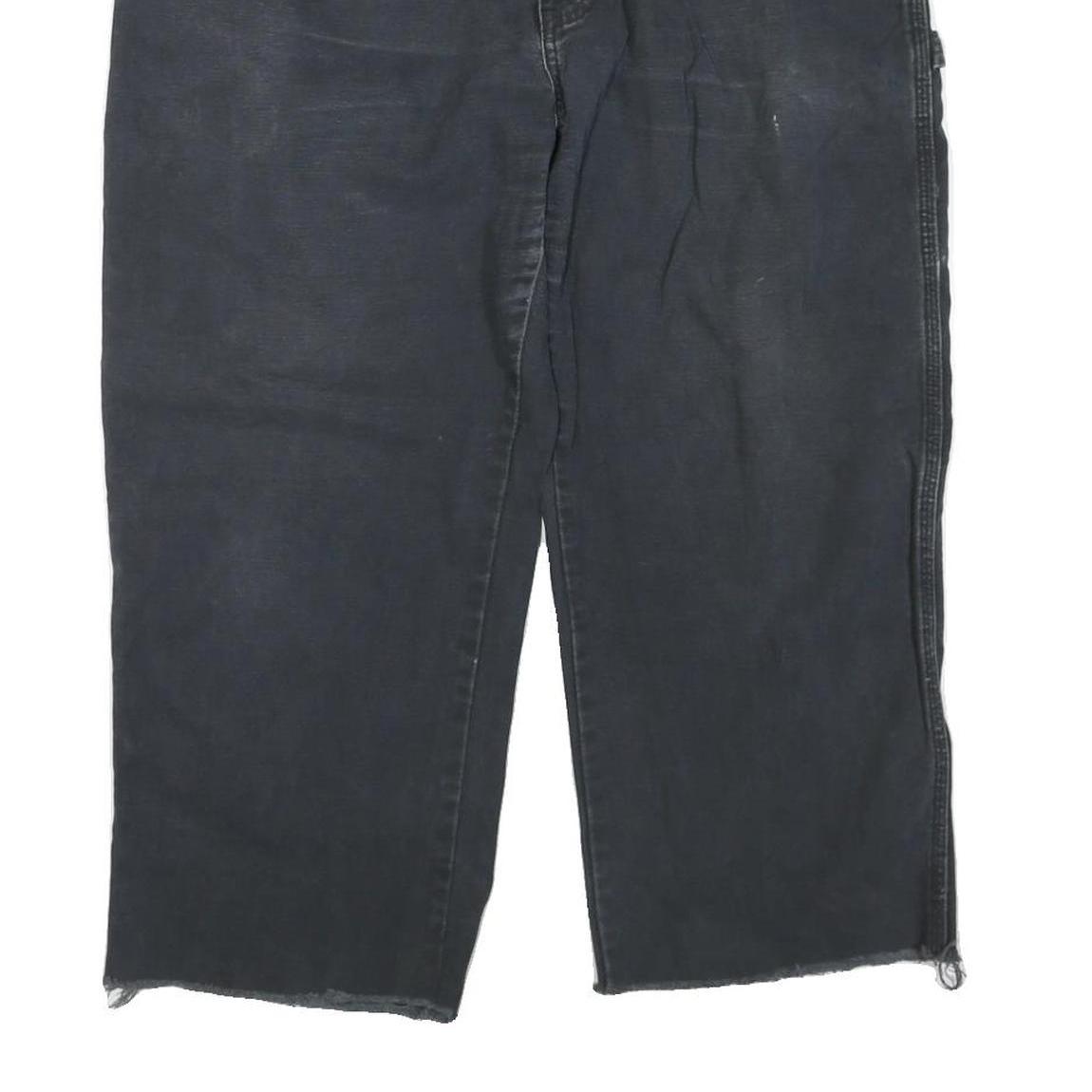 DICKIES Mens Cotton Blend Black Regular Fit Straight Leg Trousers W40 L23