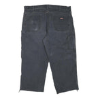 DICKIES Mens Cotton Blend Black Regular Fit Straight Leg Trousers W40 L23