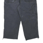 DICKIES Mens Cotton Blend Black Regular Fit Straight Leg Trousers W40 L23