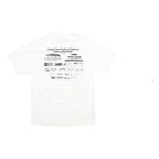 HANES Mens White Cars In The Park Graphic T-Shirt L Short Sleeve Crew Neck
