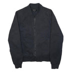 FIRETRAP Womens Black Bomber Jacket 2XL Cotton Blend Plain Casual Zip