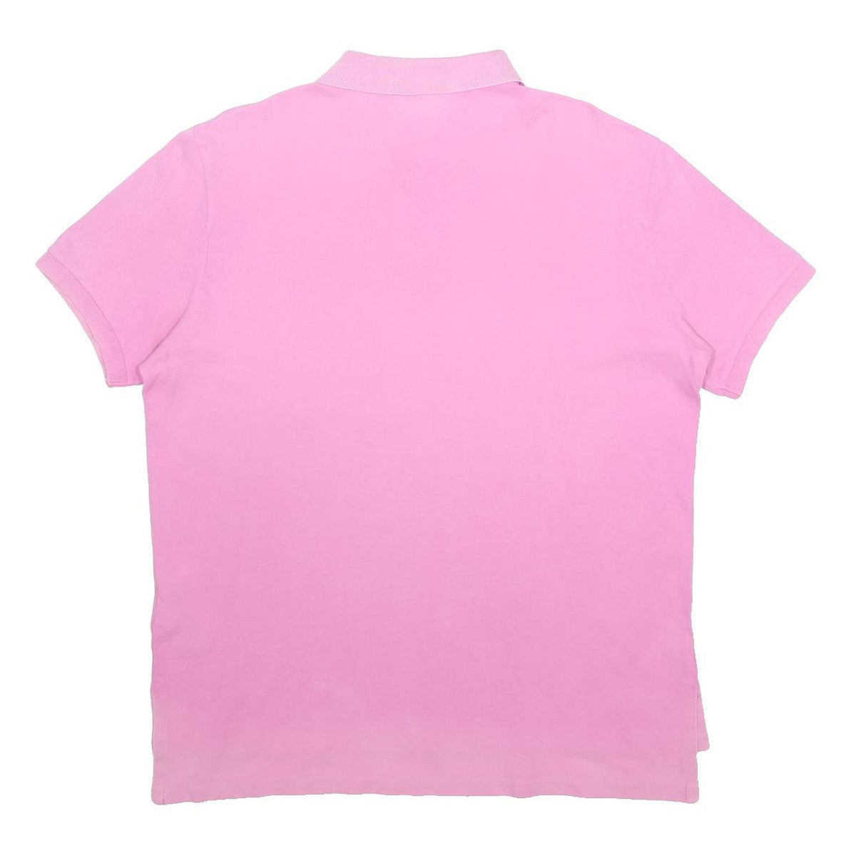 POLO RALPH LAUREN Mens Pink Short Sleeve Plain L Cotton Polo Shirt Classic Fit
