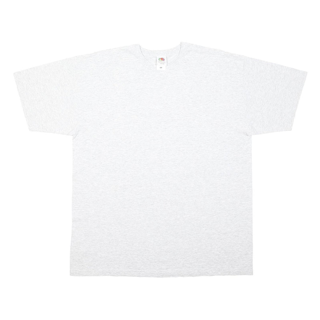 FRUIT OF THE LOOM Mens White Plain T-Shirt XL Short Sleeve Crew Neck Cotton