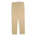 LACOSTE LIVE Mens Cotton Blend Beige Slim Straight Trousers W33 L33 Casual Smart