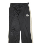 LONSDALE Womens Joggers Black & Cream S W28 L32 Drawstring Logo Casual Wear