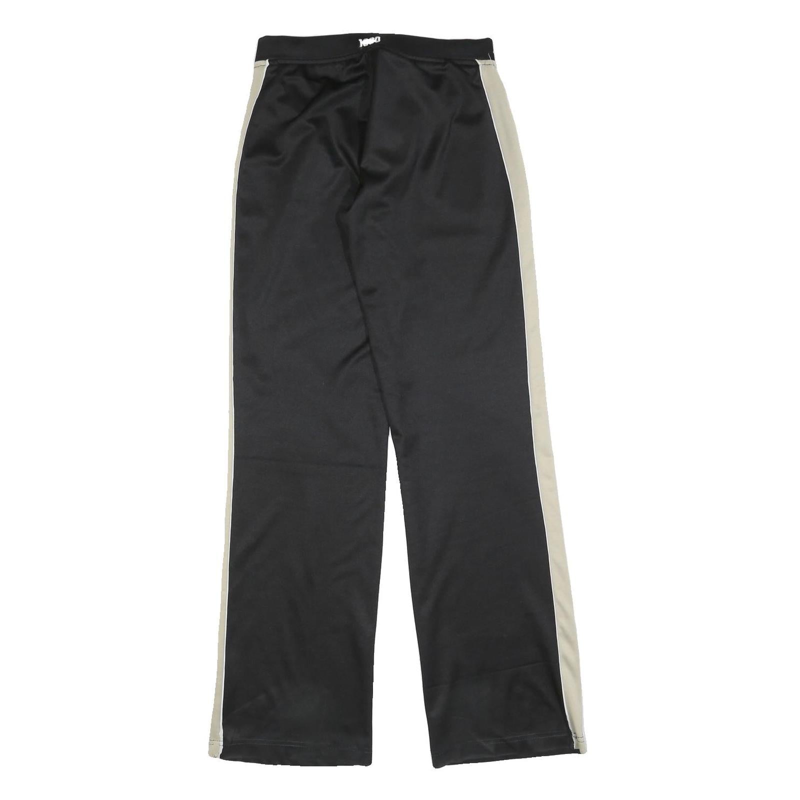 LONSDALE Womens Joggers Black & Cream S W28 L32 Drawstring Logo Casual Wear