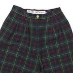 JH COLLECTIBLES Womens Shorts Green Tartan Plaid XS W23 Wool Casual