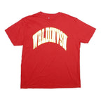 WRLDVSN Mens Red WRLDINVSN Graphic T-Shirt XL Short Sleeve Crew Neck Cotton