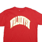 WRLDVSN Mens Red WRLDINVSN Graphic T-Shirt XL Short Sleeve Crew Neck Cotton