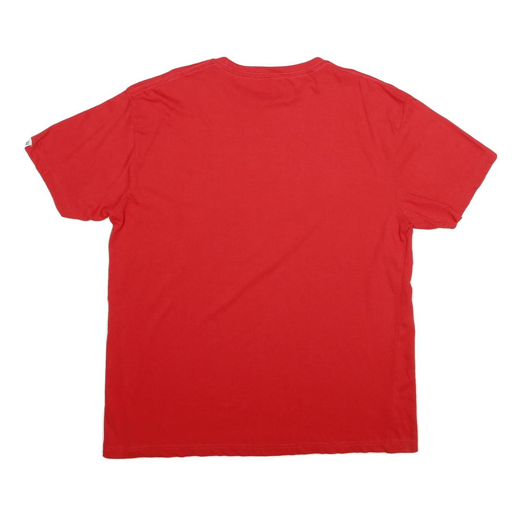 WRLDVSN Mens Red WRLDINVSN Graphic T-Shirt XL Short Sleeve Crew Neck Cotton