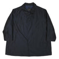 SANYO Mens Black Button Jacket 4XL Polyester Blend Classic Plain Lightweight