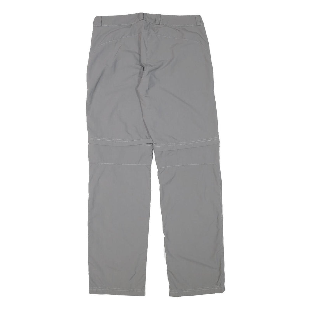 QUECHUA Womens Grey Regular Fit Straight Polyester Blend Trousers W30 L30