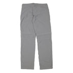 QUECHUA Womens Grey Regular Fit Straight Polyester Blend Trousers W30 L30