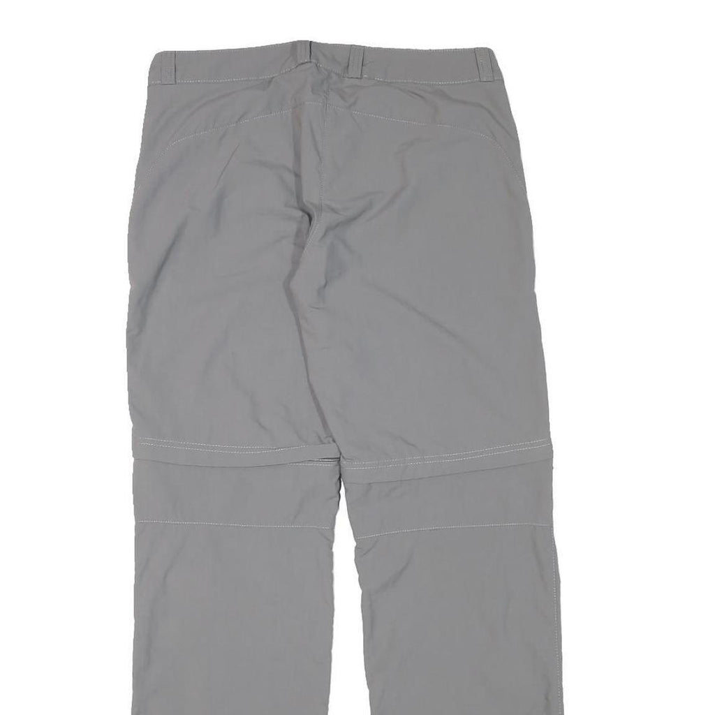 QUECHUA Womens Grey Regular Fit Straight Polyester Blend Trousers W30 L30