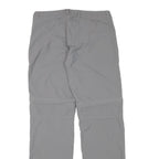 QUECHUA Womens Grey Regular Fit Straight Polyester Blend Trousers W30 L30