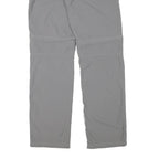 QUECHUA Womens Grey Regular Fit Straight Polyester Blend Trousers W30 L30