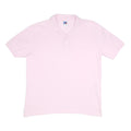 RUSSELL ATHLETIC Mens Pink Short Sleeve Plain Polo Shirt M Cotton Basic