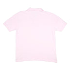 RUSSELL ATHLETIC Mens Pink Short Sleeve Plain Polo Shirt M Cotton Basic