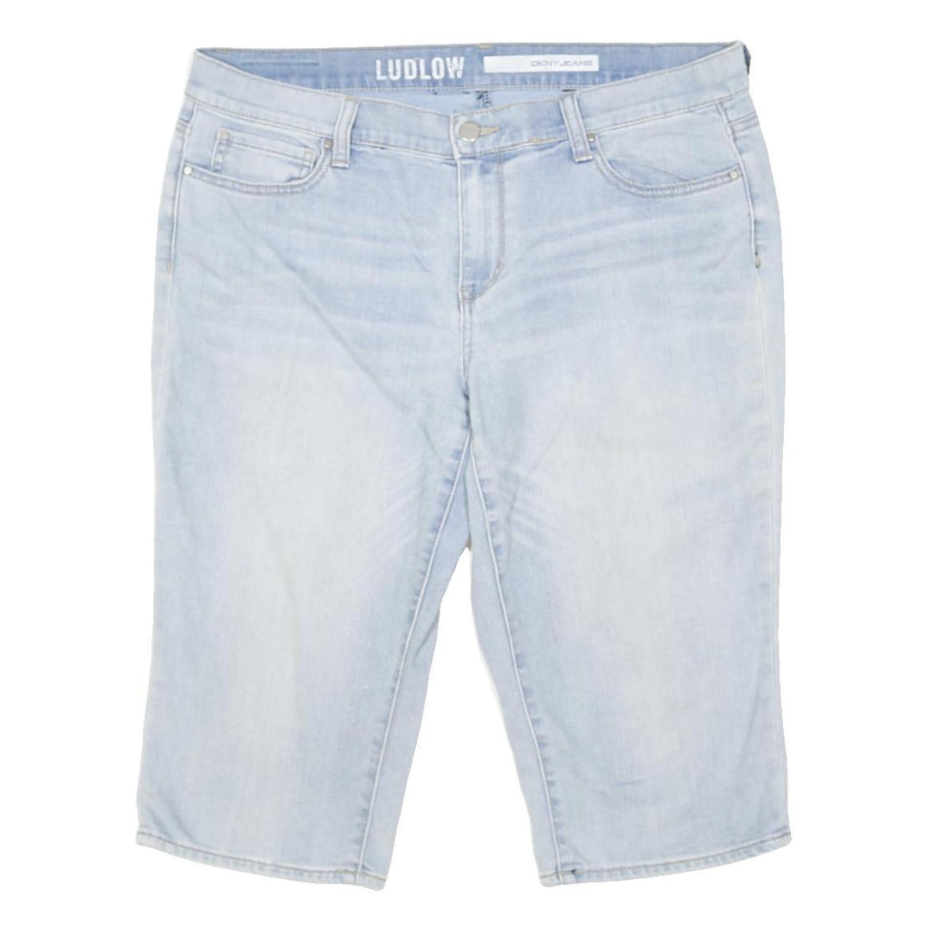 DKNY Womens Shorts Light Blue Casual Denim L W36 Summer Wear