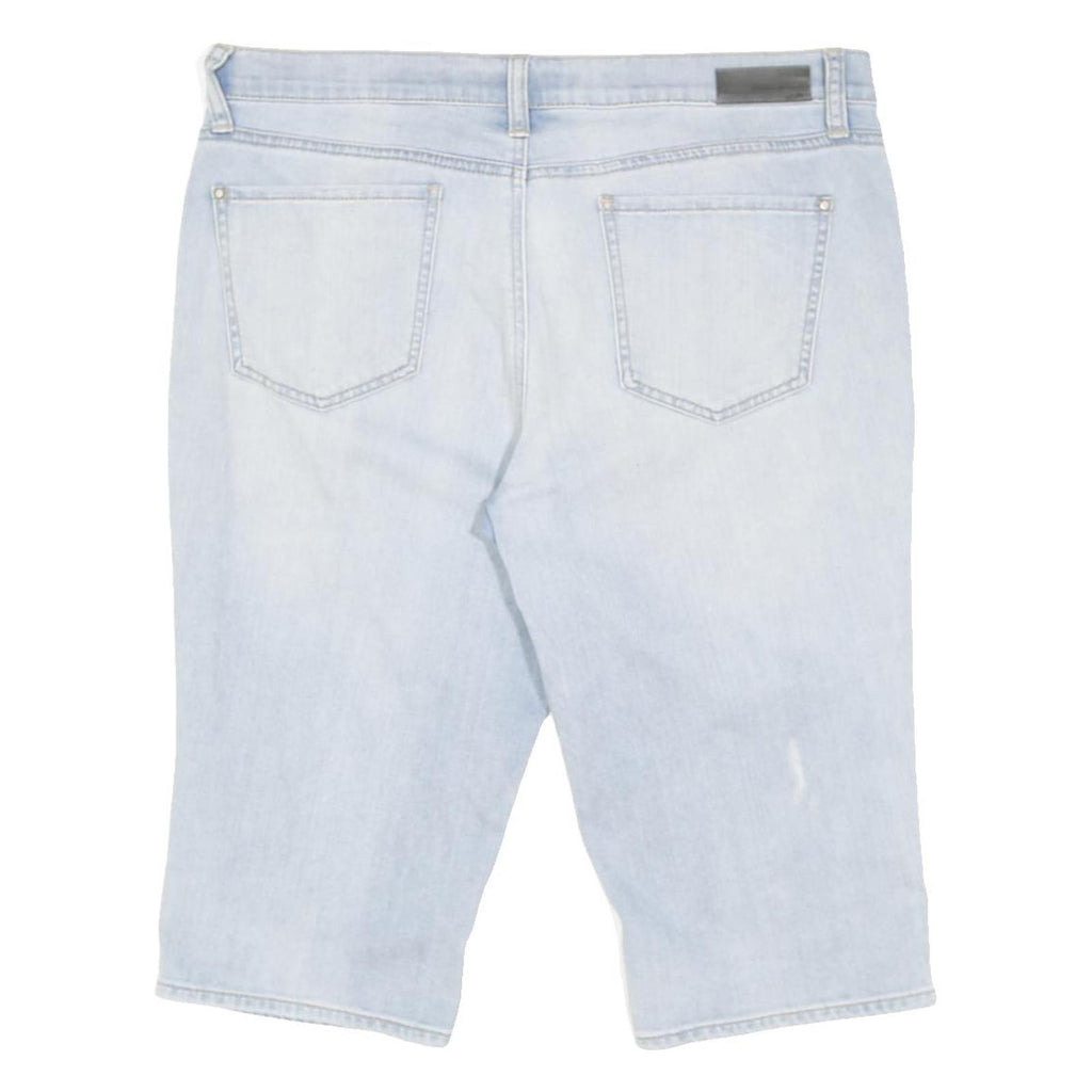 DKNY Womens Shorts Light Blue Casual Denim L W36 Summer Wear