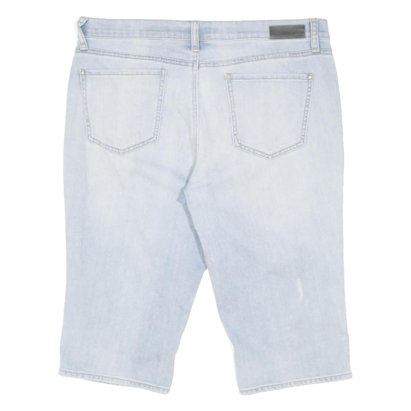 DKNY Womens Shorts Light Blue Casual Denim L W36 Summer Wear