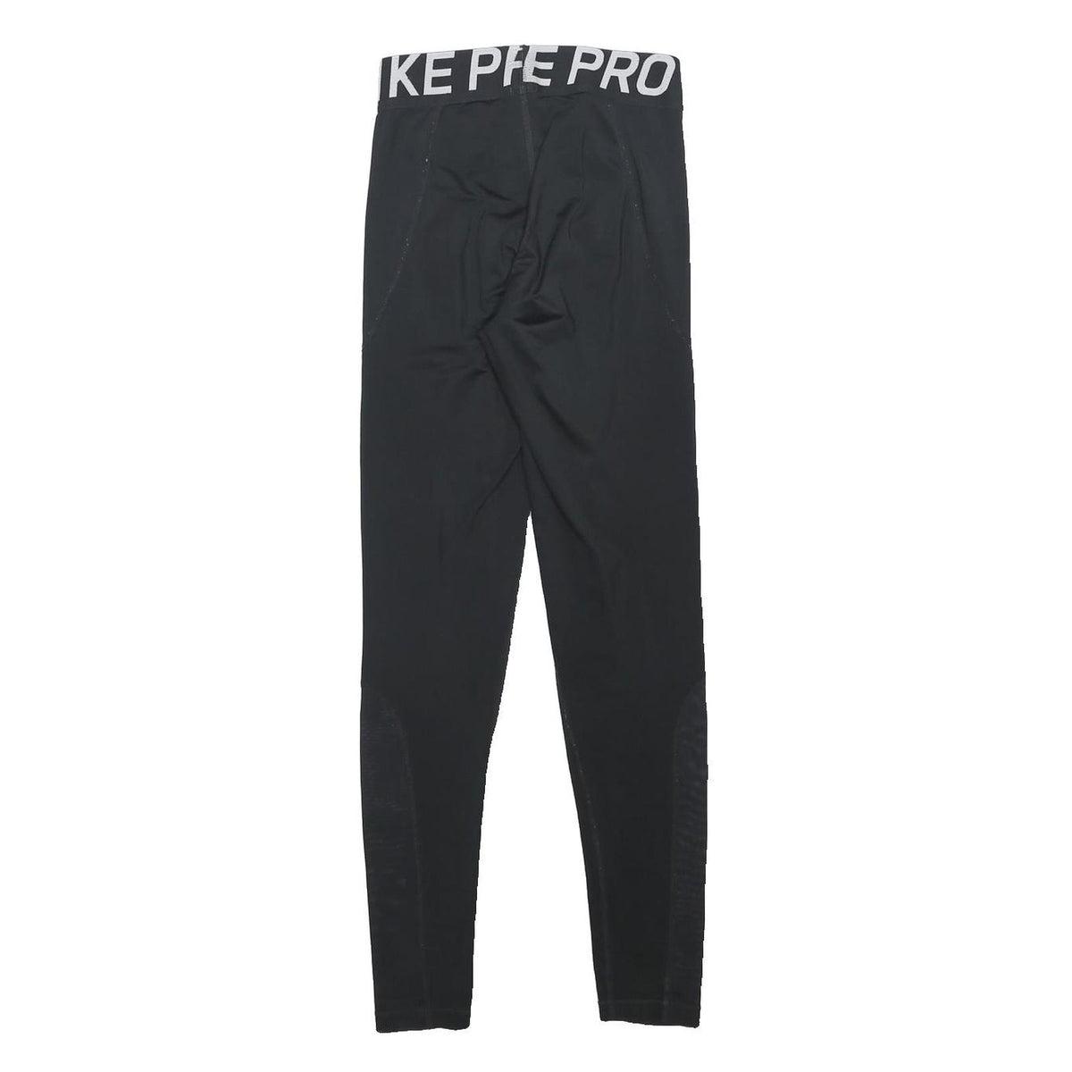 NIKE Womens Leggings Black Slim Tapered S W22 L27 Nike Pro Logo Drawstring