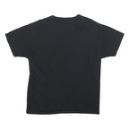 RUSSELL ATHLETIC Mens Black Lacrosse Graphic T-Shirt M Short Sleeve Crew Neck