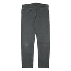 LEVI'S Mens Jeans Black Regular Straight Denim Medium W34 L29 Classic Zip