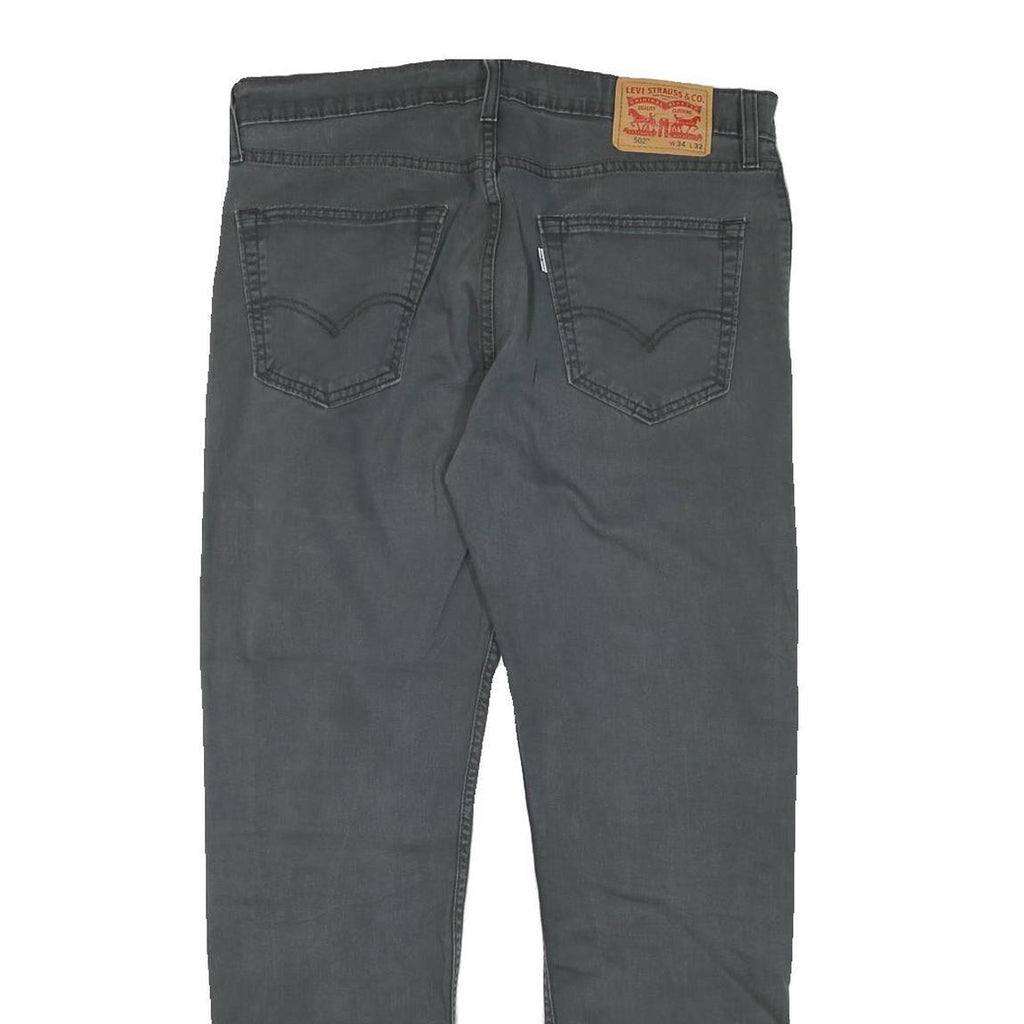 LEVI'S Mens Jeans Black Regular Straight Denim Medium W34 L29 Classic Zip