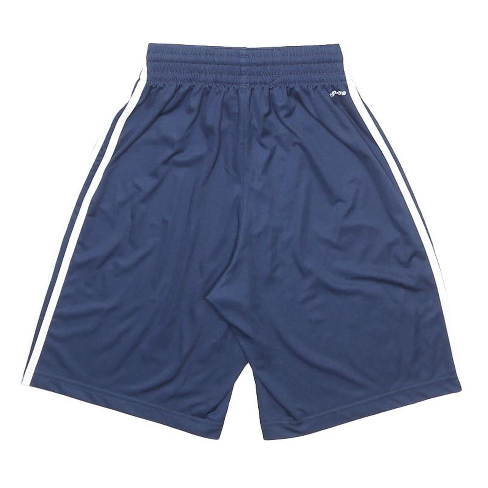 ADIDAS Mens Navy Blue Sports Casual Shorts XS W22 Basketball Logo